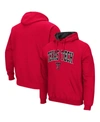 Colosseum Men's Red Texas Tech Red Raiders Arch Logo 3.0 Pullover Hoodie In Red