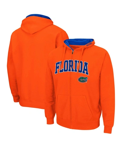 Colosseum Men's Orange Florida Gators Arch Logo 3.0 Full-zip Hoodie