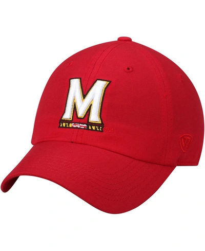 Top Of The World Men's Red Maryland Terrapins Primary Logo Staple Adjustable Hat