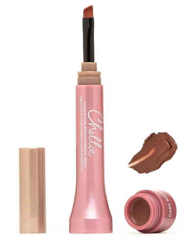 Chella Eyebrow Cream, 0.06 oz In Dazzling Dark Brown