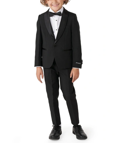 Opposuits Toddler Boys 3-piece Jet Set Solid Tuxedo Set In Black