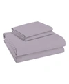 Purity Home 300 Thread Count Cotton Percale 3 Pc Sheet Set Twin In Lavender