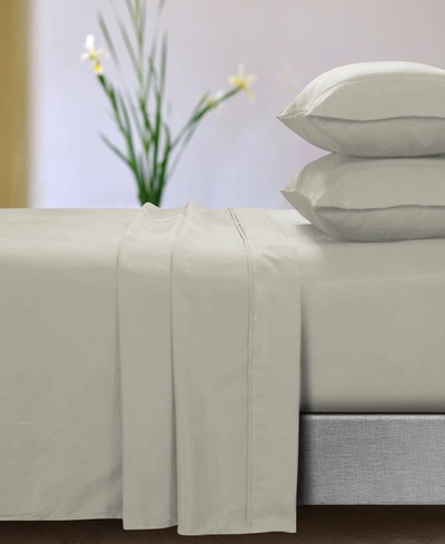 Azores Home Microfiber Deep Pocket 4 Piece Sheet Set, King In Cloud