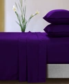 Azores Home Microfiber Deep Pocket 4 Piece Sheet Set, Queen In Fig