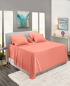 Nestl Bedding Extra Deep Pocket 7-pc. Sheet Set, King Split In Misty Rose
