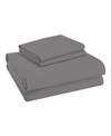 Purity Home 400 Thread Count Cotton Percale 4 Pc Sheet Set King In Dark Gray