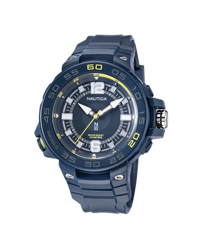Nautica N83 Men's Blue Polyurethane Strap Watch 48mm