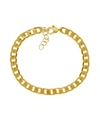 Essentials 18k Gold Plated Curb Link Bracelet In Gold-plated