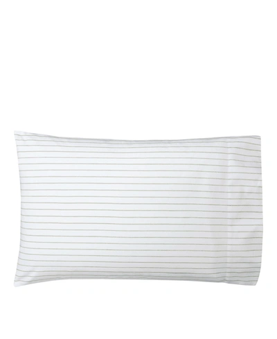 Lauren Ralph Lauren Spencer Stripe Pillowcase Pair, King Bedding In Sage