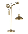 HUDSON & CANAL NEO TABLE LAMPÂ WITH SPOKE WHEEL PULLEY SYSTEM