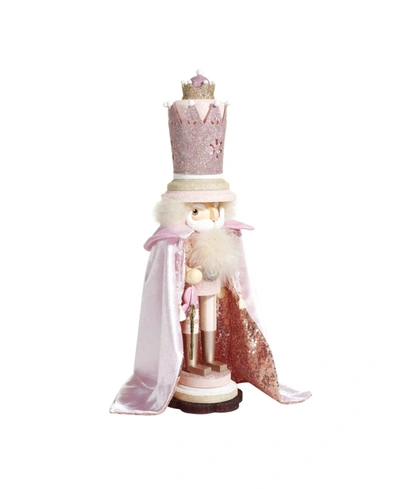 Kurt Adler 19" Hollywood King Nutcracker In Pink