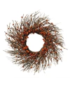 GERSON INTERNATIONAL DRIED TWIG AND FALL BERRIES WREATH, 24"