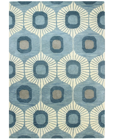 Bb Rugs Alistar Ali-103 7'6" X 9'6" Area Rug In Light Blue