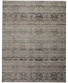Simply Woven Caprio R3961 Brown 2'6" X 12' Runner Rug In Stone