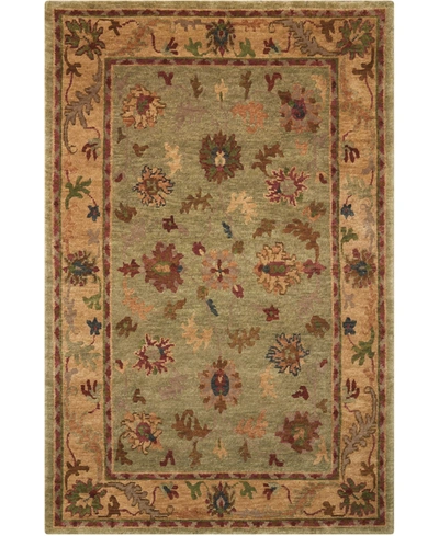 Nourison Tahoe Ta03 Green 3'9" X 5'9" Area Rug