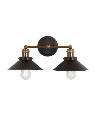 Jonathan Y July 2-light Metal Vanity Light In Black