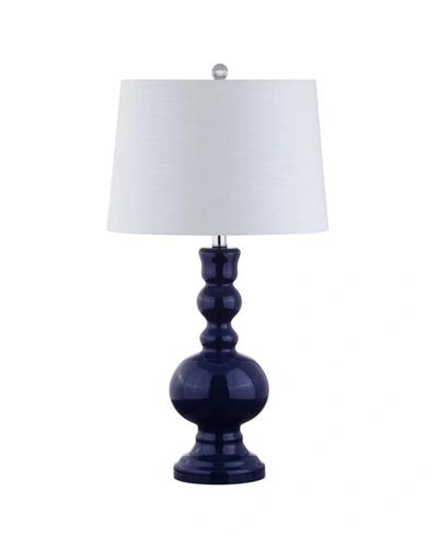 Jonathan Y Genie Led Table Lamp In Blue