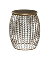 Rosemary Lane Glam Accent Table In Silver-tone