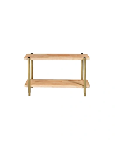 Jgw Furniture Two Tier Shoe Rack In Honey