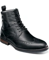 STACY ADAMS MEN'S OZZIE WINGTIP LACE UP BOOTS MEN'S SHOES