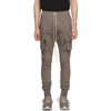 Rick Owens Drawstring-waist Cargo Trousers In 34 Dust