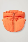 Cos Hooded Mock Collar In Orange