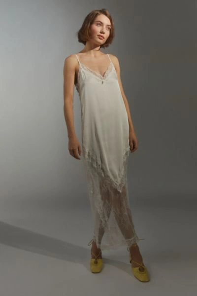 lioness satin dress Lioness Brown Tie Up Maxi Dress by Lioness