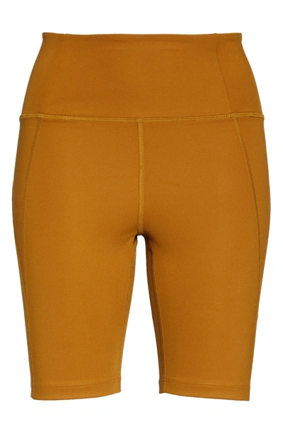 Girlfriend Collective High Waist Bike Shorts In Saddle