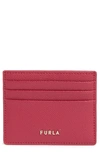 Furla Classic Business Card Case In Cabernet
