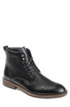 Vance Co. Langford Vegan Leather Ankle Boot In Black