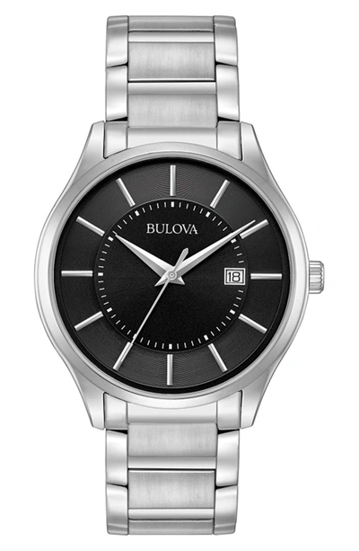 Bulova Stainless Steel Bracelet Watch, 40mm In Silver