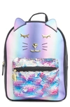 Luv Betsey By Betsey Johnson Floral Print Backpack In Purple Ombre Sequin