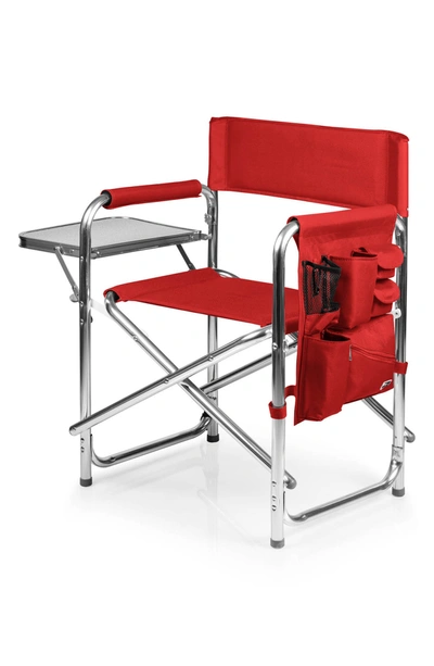 Picnic Time Sports Chair In Red
