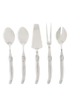 French Home Laguiole 5-piece Serving Set In Silver