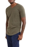 Goodlife Overdyed Tri-blend Scallop V-neck T-shirt In Timber
