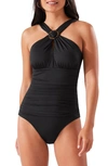 TOMMY BAHAMA SUN CAT HIGH NECK ONE-PIECE SWIMSUIT,SS300380