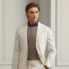 Polo Ralph Lauren Hadley Silk-linen Suit Jacket In Light Cream