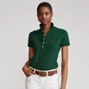 Ralph Lauren Slim Fit Stretch Polo Shirt In College Green/c3961