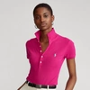 Ralph Lauren Slim Fit Stretch Polo Shirt In Aruba Pink/c6315