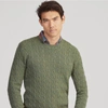 Ralph Lauren Cable-knit Cashmere Sweater In Lovette Heather