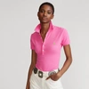 Ralph Lauren Slim Fit Stretch Polo Shirt In Maui Pink/c5368