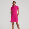 Ralph Lauren Cotton Mesh Polo Dress In Aruba Pink/c6315