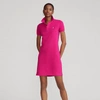Polo Ralph Lauren Cotton Mesh Polo Dress In Aruba Pink/c6315