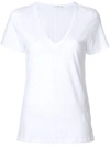 Rag & Bone The Garment Dye V-neck Cotton T-shirt In White