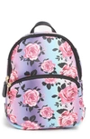 Luv Betsey By Betsey Johnson Patent Small Backpack In Floral Over Ombre