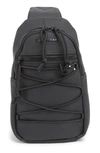 Duchamp Rubberized Sling Bag In Black