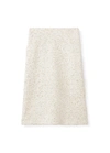 St John Metallic Eyelash Knit Skirt In Ecru Multi