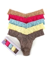 Hanky Panky Value 5 Pack Original Rise Thongs In Multicolor