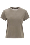 Agolde Anika Cap Sleeve T-shirt In Brown