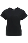 Agolde Crew Neck Short-sleeve T-shirt In Black